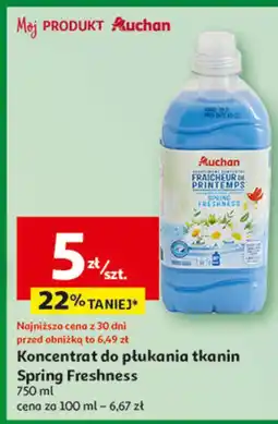 Auchan Koncentrat do płukania spring freshness Auchan oferta