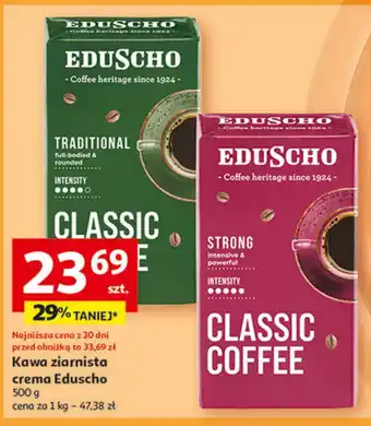 Auchan Kawa ziarnista Eduscho oferta