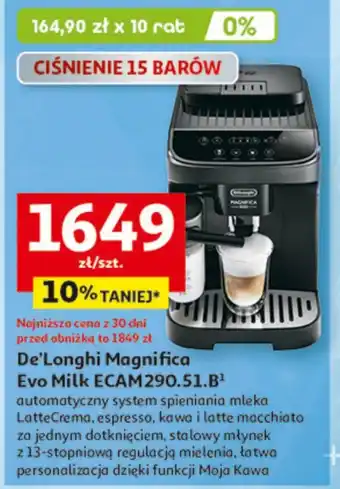 Auchan Ekspres do kawy DeLonghi oferta