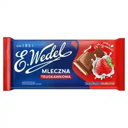 Lewiatan E. Wedel Czekolada mleczna truskawkowa 100 g oferta