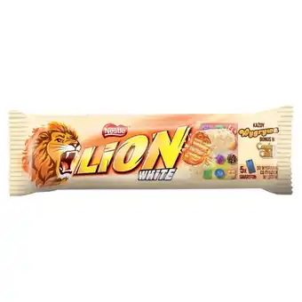 Lewiatan Lion White Nadziewany wafel z karmelem i płatkami pszennymi w białej polewie 42 g oferta