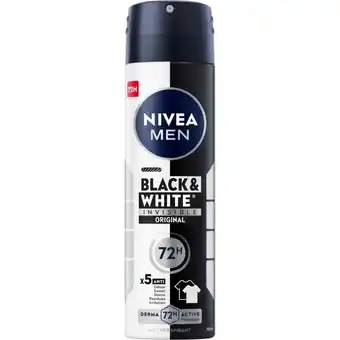 Lewiatan Nivea MEN Black&White Invisible Original Antyperspirant Spray 150 ml oferta