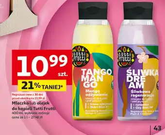 Auchan Mleczko pod prysznic Tutti Frutti oferta