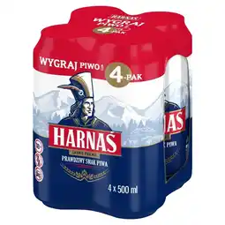 Lewiatan Harnaś Piwo jasne pełne 4 x 500 ml oferta