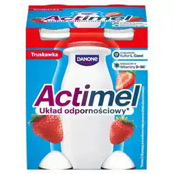 Lewiatan Actimel Napój jogurtowy o smaku truskawkowym 400 g (4 x 100 g) oferta