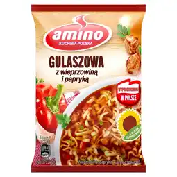 Lewiatan Amino Zupa błyskawiczna gulaszowa z wieprzowiną i papryką 59 g oferta