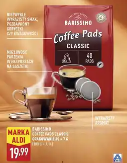 ALDI Kawa classic Barissimo Caffee Pads oferta