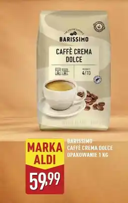 ALDI Kawa Barissimo Caffe Crema Dolce oferta