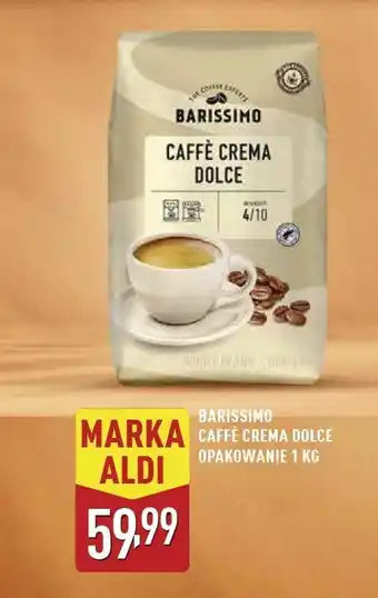 ALDI Kawa Barissimo Caffe Crema Dolce oferta