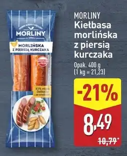 ALDI Morliny Kiełbasa morlińska z piersią kurczaka 400 g oferta