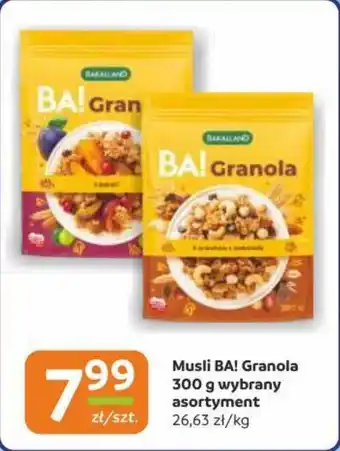 Gama Musli BA! Granola oferta