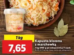 Lidl Kapusta kiszona z marchewką Ryneczek lidla oferta