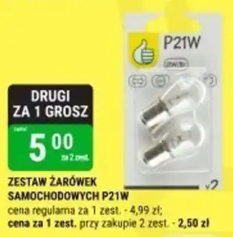 bi1 Zestaw żarówek samochodowych p21w oferta