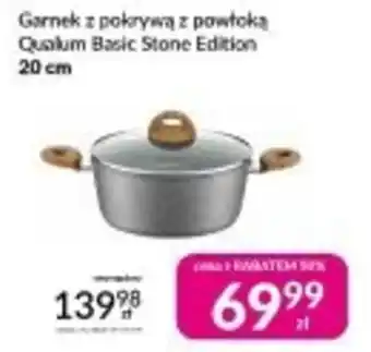 bi1 Garnek z pokrywą z powłoką Qualum Basic Stone Edition oferta