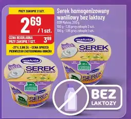 Polomarket Serek waniliowy bez laktozy Maluta oferta