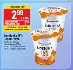 Polomarket Śmietanka 18 % Janaturalnie oferta