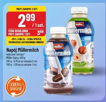 Polomarket Napój mleczny czekoladowo-orzechowy Mullermilch oferta