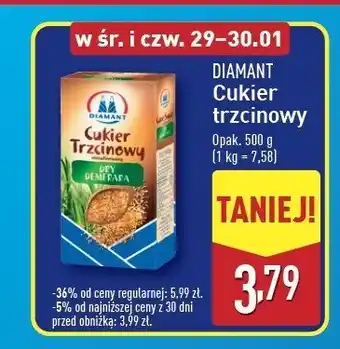 ALDI Cukier trzcinowy dry demerara Diamant Diamant polska oferta