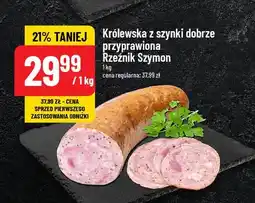 Polomarket Kiełbasa królewska z szynki dobrze przyprawiona Rzeźnik szymon poleca oferta