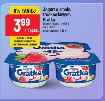 Polomarket Jogurt truskawka Danone gratka oferta