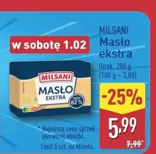 ALDI Masło extra Milsani oferta