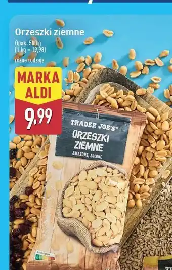 ALDI Orzeszki ziemne solone Trader Joe's oferta