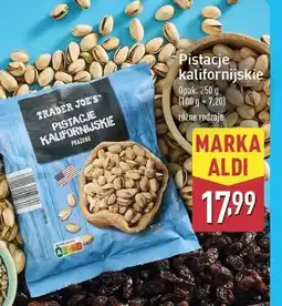 ALDI Pistacje kalifornijskie Trader Joe's oferta