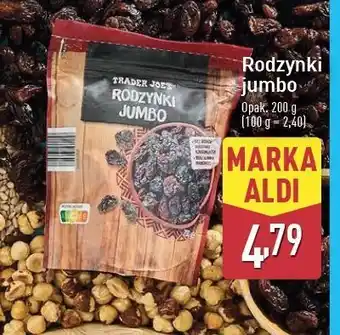 ALDI Rodzynki jumbo Trader Joe's oferta