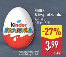 ALDI Jajko niespodzianka Kinder Niespodzianka oferta