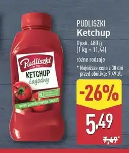 ALDI Ketchup łagodny Pudliszki oferta