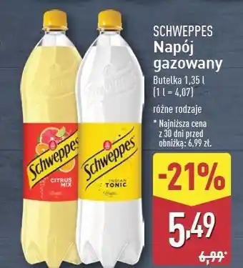 ALDI Napój citrus mix Schweppes oferta