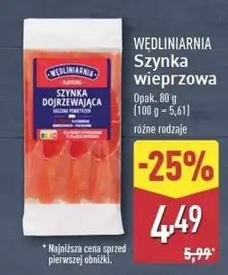 ALDI Szynka dojrzewająca Wędliniarnia oferta