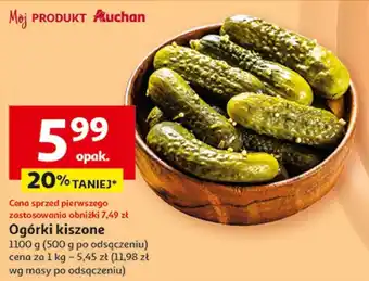 Auchan Ogórki kiszone oferta