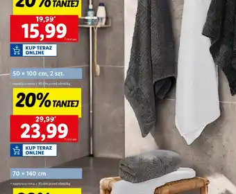 Lidl LIVARNO home zestaw 2 ręczników frotté oferta