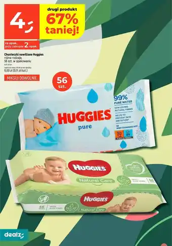 Dealz Chusteczki nawilżane Huggies Natural Care oferta