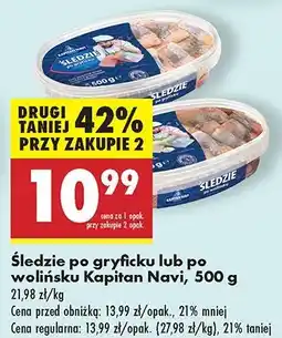 Biedronka Śledzie po wolińsku Kapitan Navi oferta