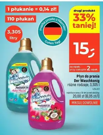 Dealz Żel do prania aloha hawaii universal Der Waschkonig oferta