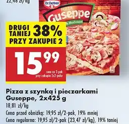 Biedronka Pizza z szynką i pieczarkami Dr. Oetker Guseppe oferta