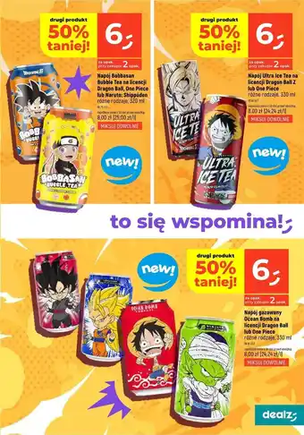 Dealz Napój one piece Bobbasan Bubble Tea oferta