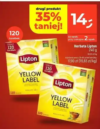 Dealz Herbata Lipton Yellow Label Tea oferta