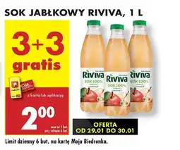 Biedronka Sok jabłkowy Riviva oferta