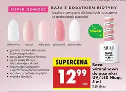 Biedronka Baza uv/led milky pink Niuqi oferta