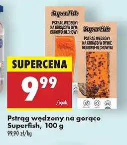 Biedronka Pstrąg wędzony na gorąco w dymie bukowo-olchowym z pieprzem Superfish oferta