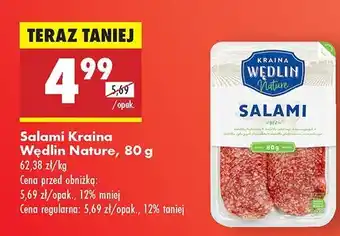 Biedronka Salami Kraina Wędlin Nature oferta