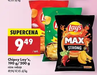 Biedronka Chipsy chili & lime Lay's Max Strong oferta