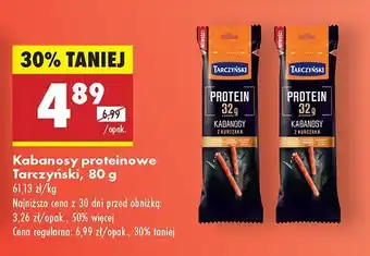 Biedronka Kabanosy z szynki Tarczyński Protein oferta