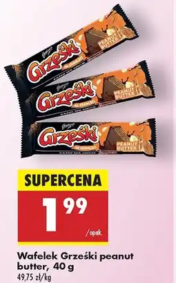 Biedronka Wafelek peanut butter Grześki Na Krawędzi oferta