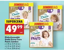 Biedronka Pieluchomajtki dla dzieci extra large Dada Extra Care oferta