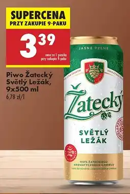 Biedronka Piwo Zatecky Svetly Lezak oferta