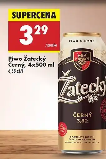 Biedronka Piwo Zatecky Cerny oferta